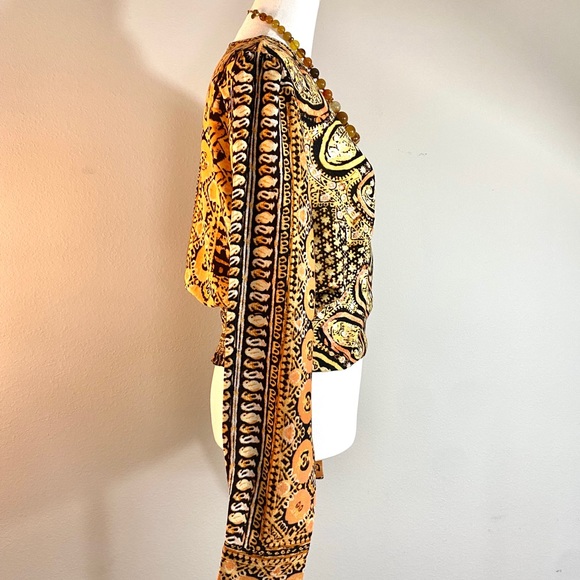 Free People Boho Paisley Crop Top Blouse - Picture 8 of 16